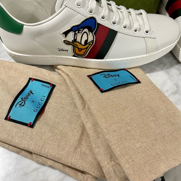 Gucci Shoes Rare Gucci Disney Donald Duck Ace Sneakers 395 New With
